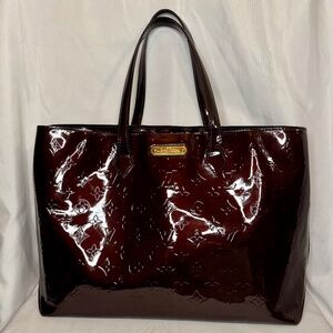 Burgundy Louis Vuitton Vernis Tote